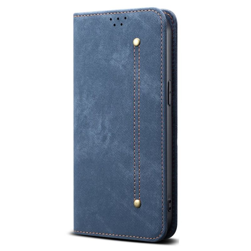 Flip Case iPhone 17 Pro Handyhülle Denim-gewebe
