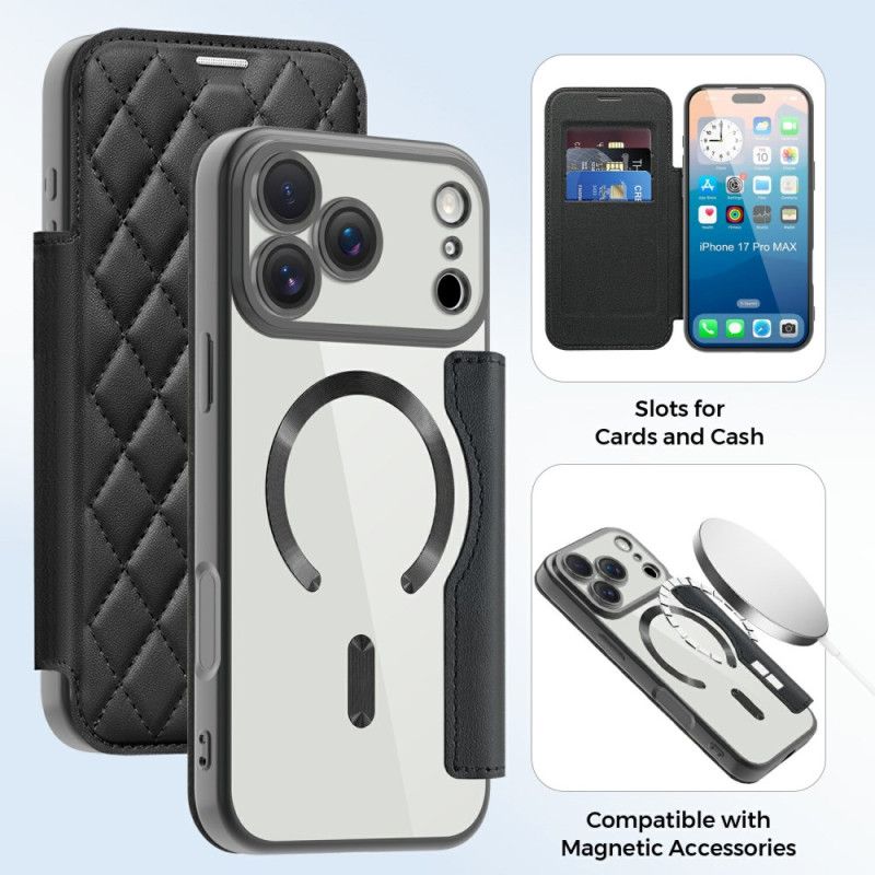 Flip Case iPhone 17 Pro Magsafe-kompatibel Gesteppt