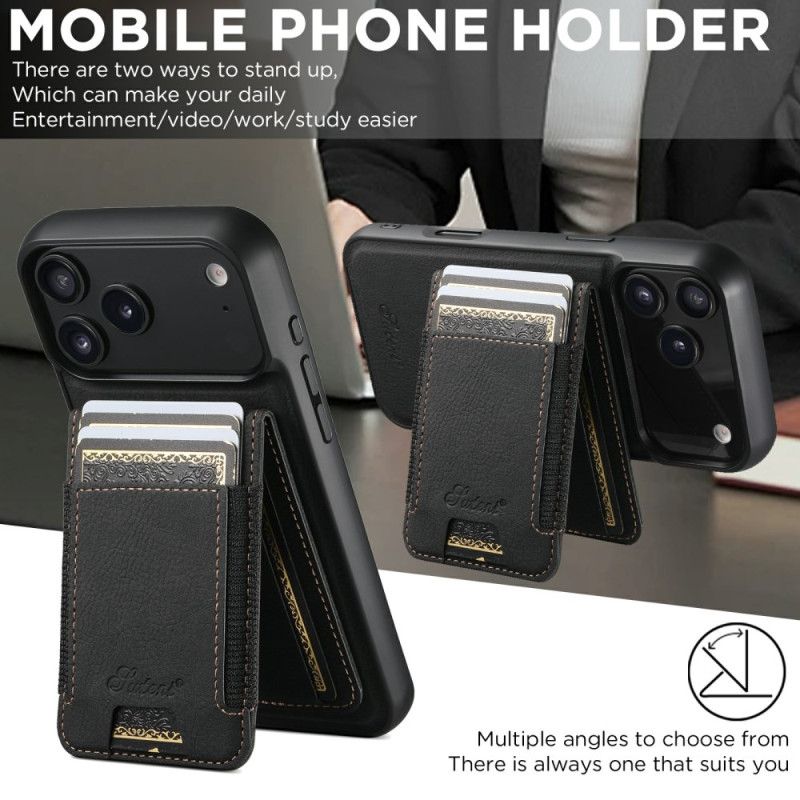 Hülle Für iPhone 17 Pro Magsafe 2-in-1 Abnehmbarer Kartenhalter