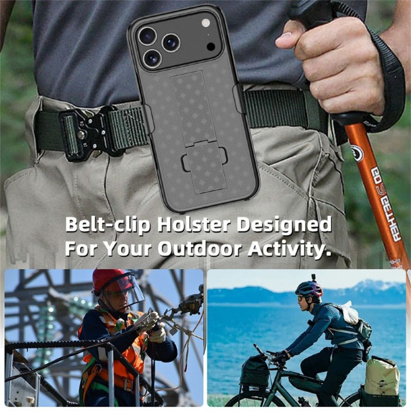 Hülle Für iPhone 17 Pro Schiebemechanismus Mit Ständer Und Clip