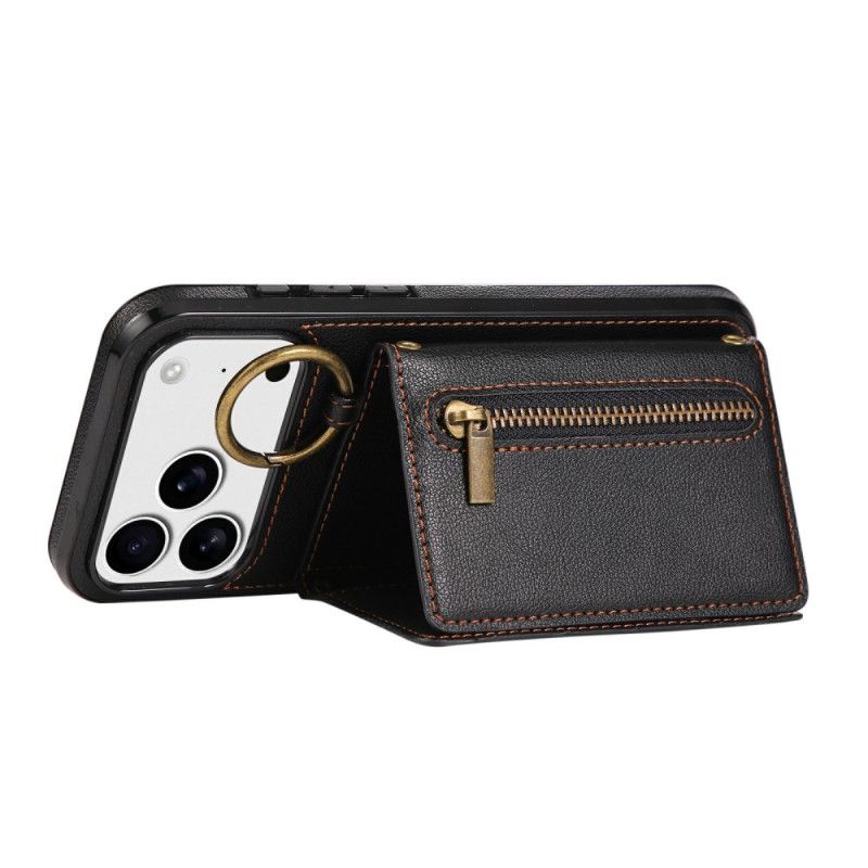 Hülle iPhone 17 Pro Handyhülle Brieftasche Mit Schultergurt