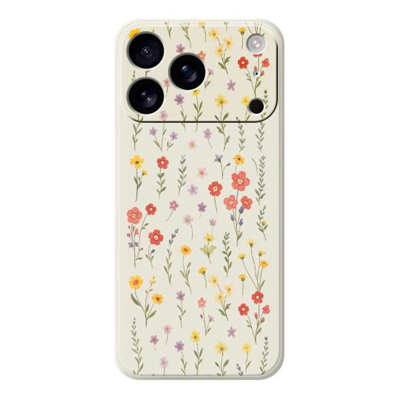 Hülle iPhone 17 Pro Handyhülle Flüssigsilikon-blumen