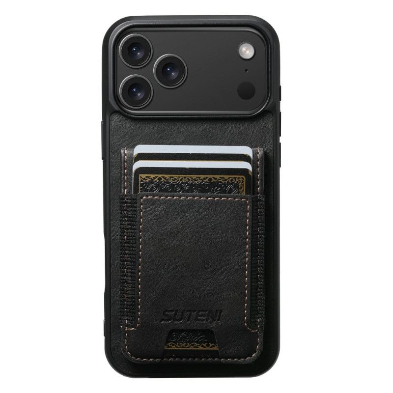 Hülle iPhone 17 Pro Handyhülle Kartenetui In Gewachster Lederoptik