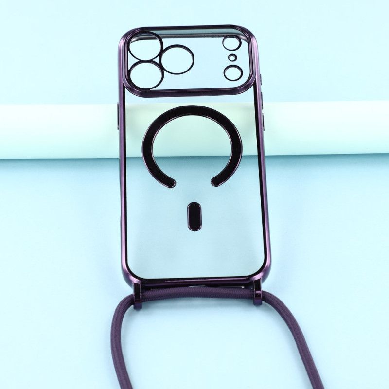 Hülle iPhone 17 Pro Magsafe-kompatibel Transparentes Kabel