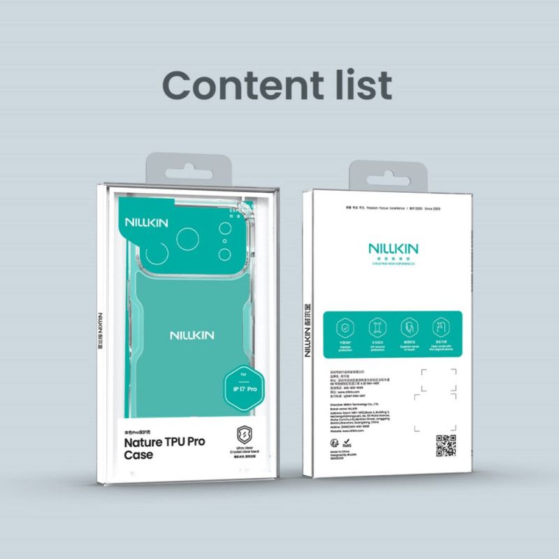 Hülle iPhone 17 Pro Nature Pro Serie Nillkin