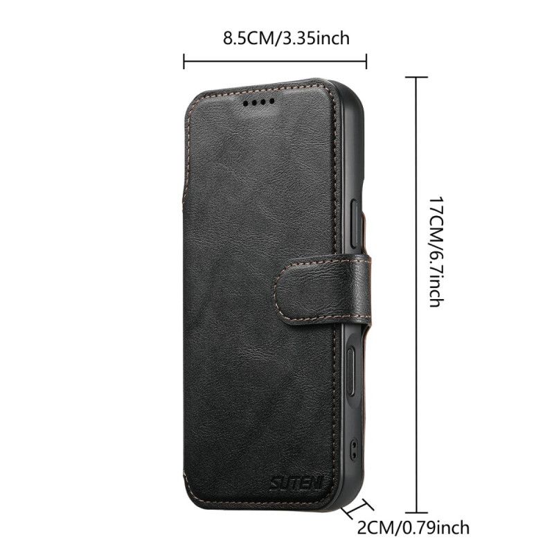 Lederhüllen iPhone 17 Pro Handyhülle Magnetisch Mit Abnehmbarer Retro-hülle