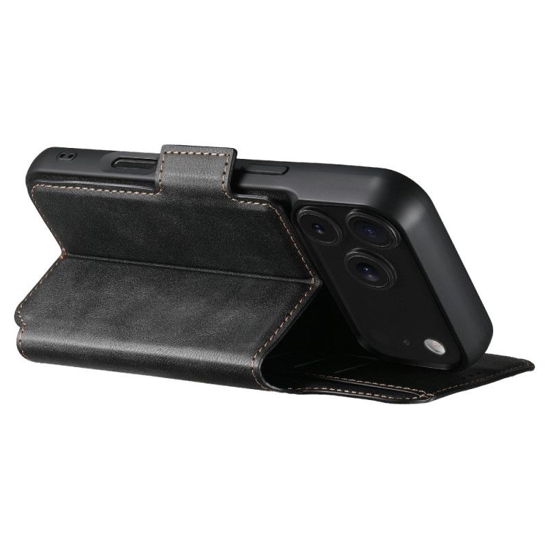 Lederhüllen iPhone 17 Pro Handyhülle Magsafe Zweifarbige Abnehmbare Hülle