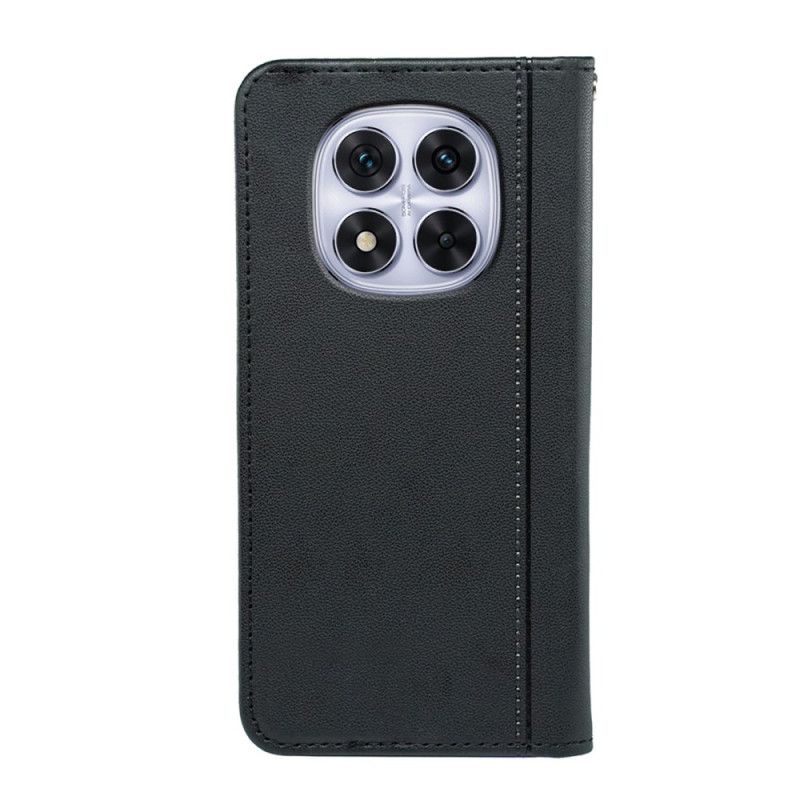 Flip Case Für Xiaomi Redmi Note 14 Pro 4g Ziernähte Und Riemen
