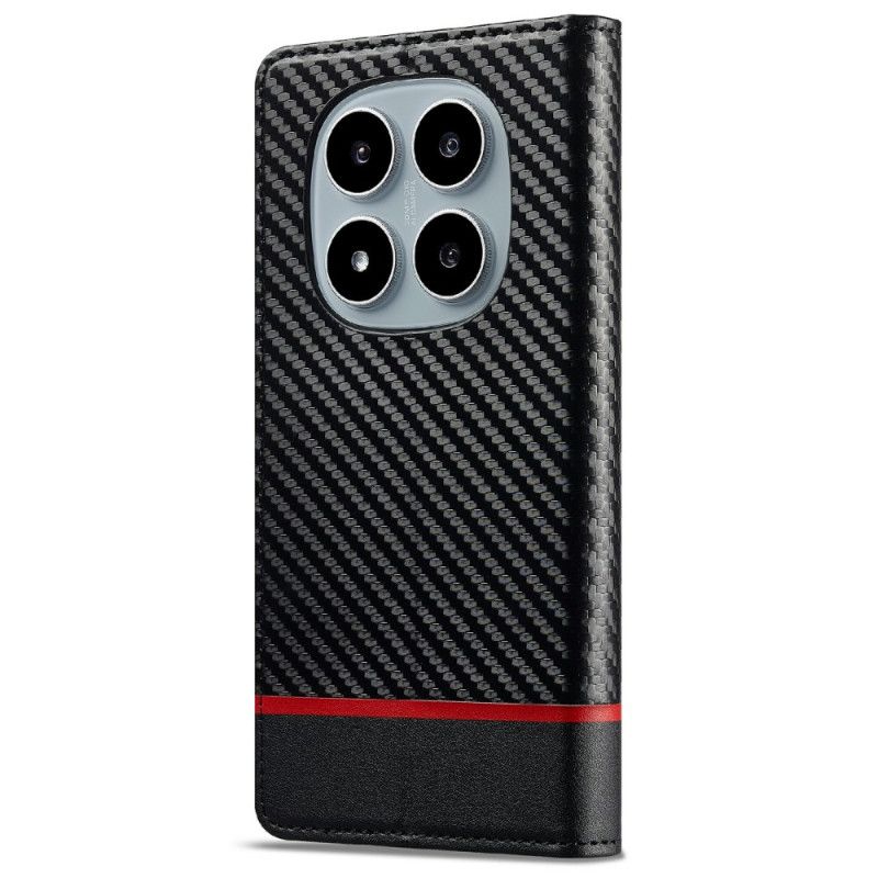 Flip Case Xiaomi Redmi Note 14 Pro 4g Handyhülle Carbonfaser-textur