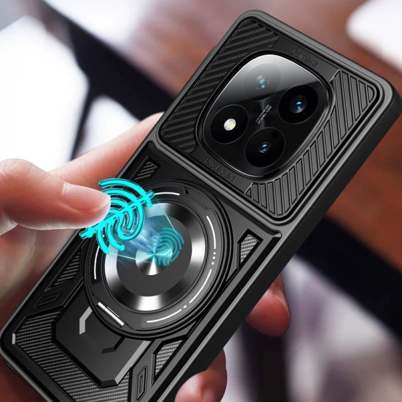 Hülle Für Xiaomi Redmi Note 14 Pro 4g Magnetisch Mit Drehbarem Ständer