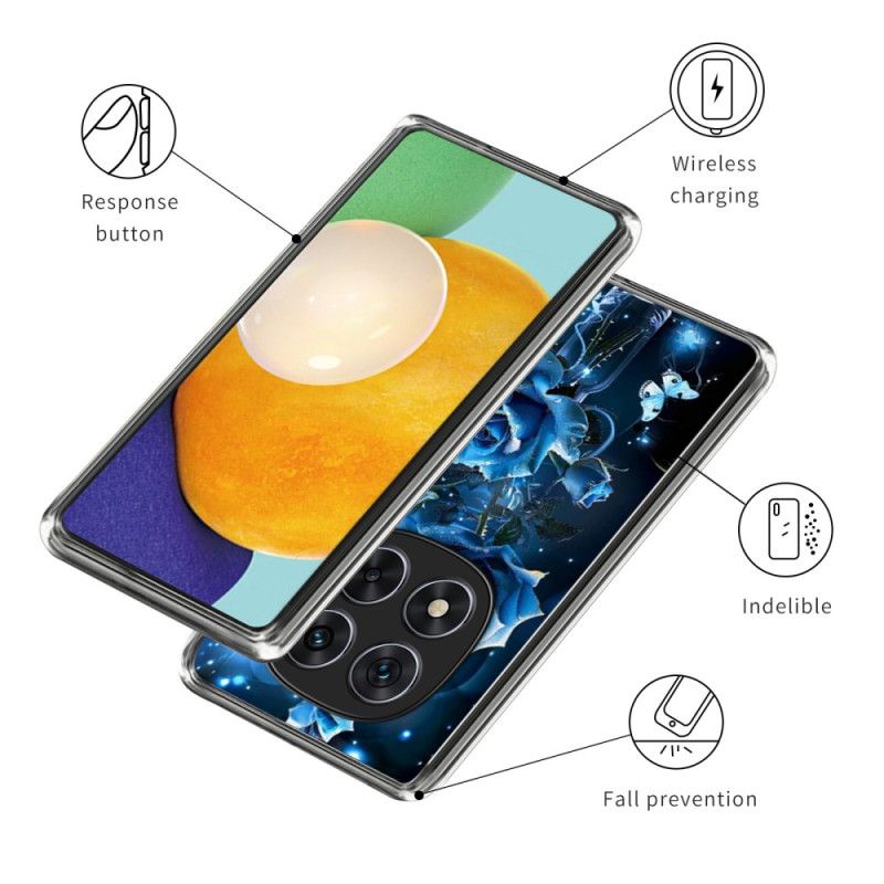 Hülle Xiaomi Redmi Note 14 Pro 4g Blaue Rosen
