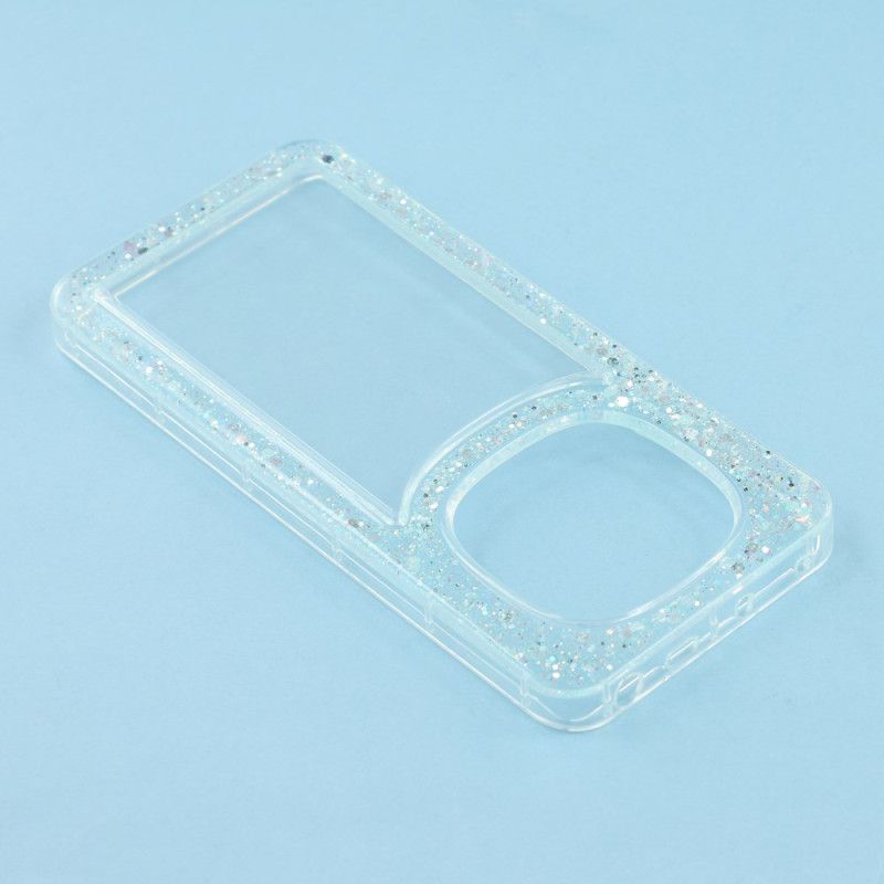 Hülle Xiaomi Redmi Note 14 Pro 4g Transparent Mit Glitzerrändern