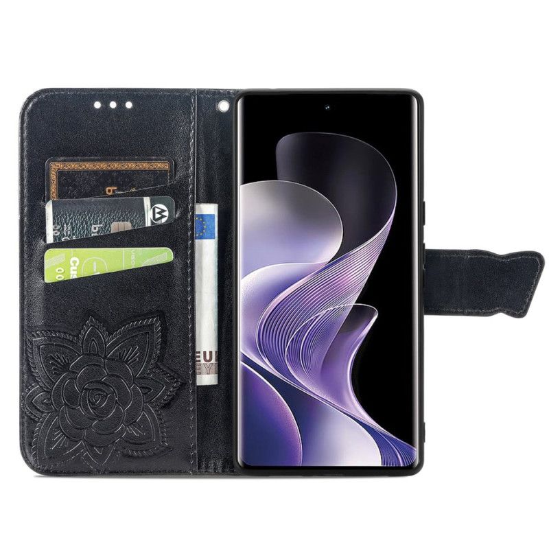 Lederhüllen Xiaomi Redmi Note 14 Pro 4g Barock-schmetterling