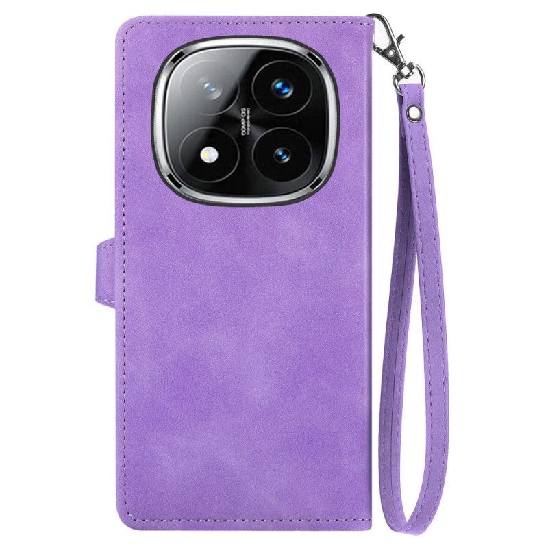 Lederhüllen Xiaomi Redmi Note 14 Pro 4g Handyhülle Wildleder Spitzeneffekt