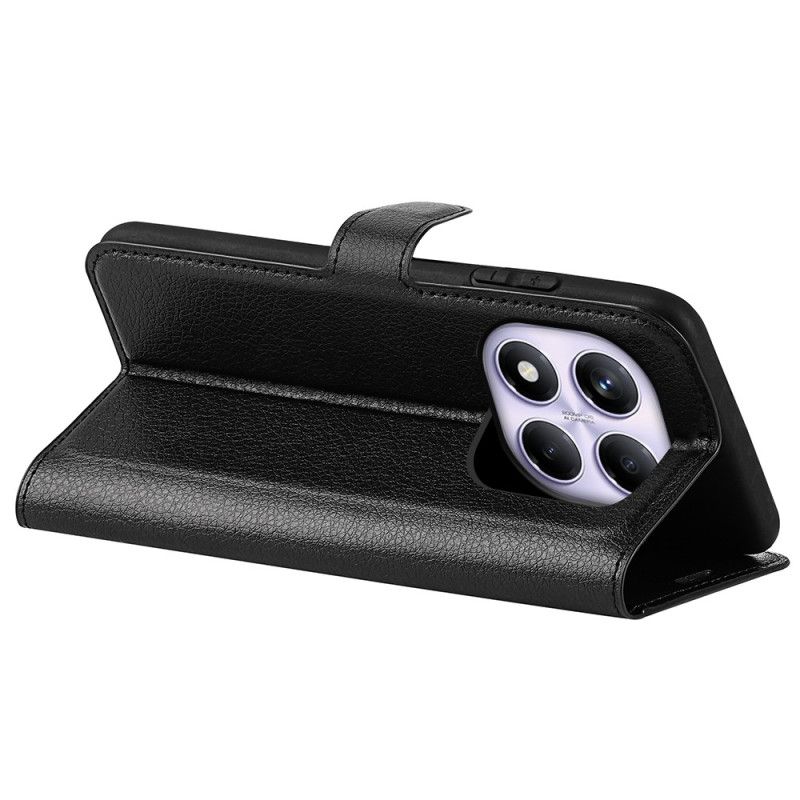 Lederhüllen Xiaomi Redmi Note 14 Pro 4g Klassisches Litschi-kunstleder