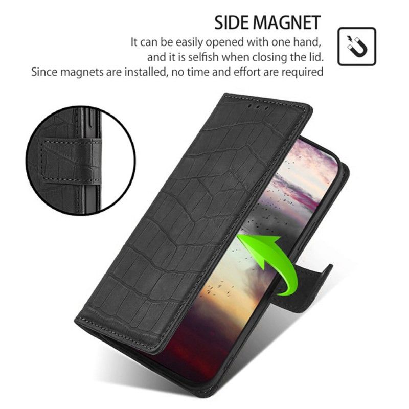 Lederhüllen Xiaomi Redmi Note 14 Pro 4g Krokodil-stil