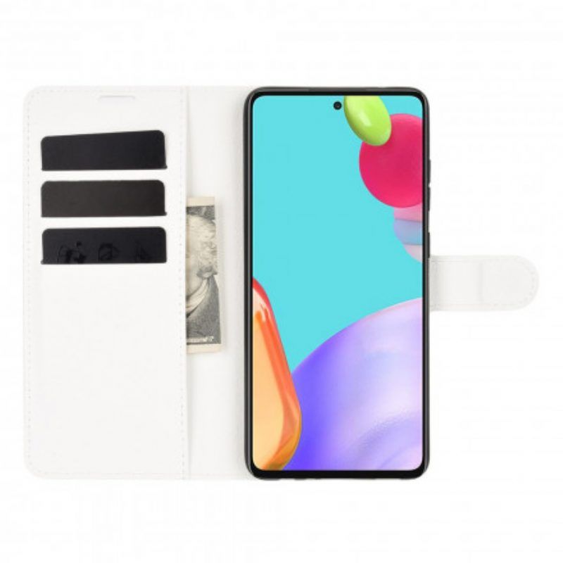 Flip Case Für Samsung Galaxy A52 4G / A52 5G / A52s 5G Klassische Litschi