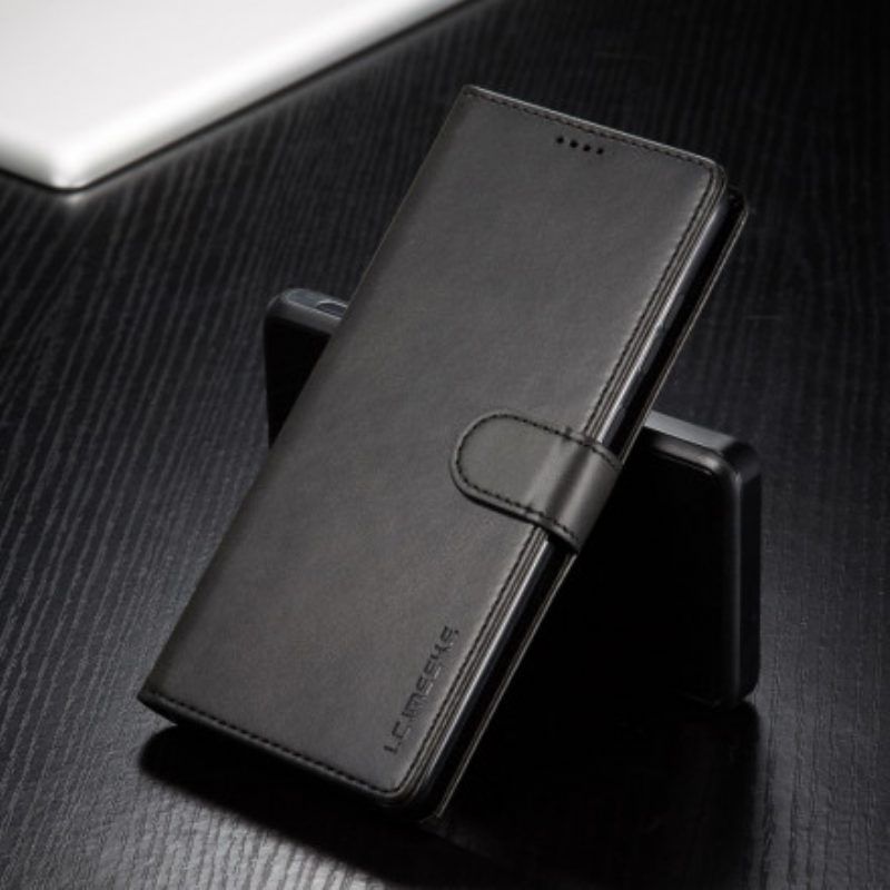 Flip Case Für Samsung Galaxy A52 4G / A52 5G / A52s 5G Lc.imeeke Ledereffekt