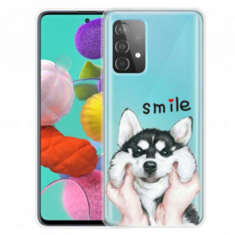Handyhülle Für Samsung Galaxy A52 4G / A52 5G / A52s 5G Lächle Hund