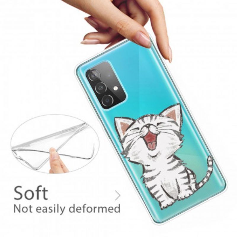 Handyhülle Für Samsung Galaxy A52 4G / A52 5G / A52s 5G Süße Katze