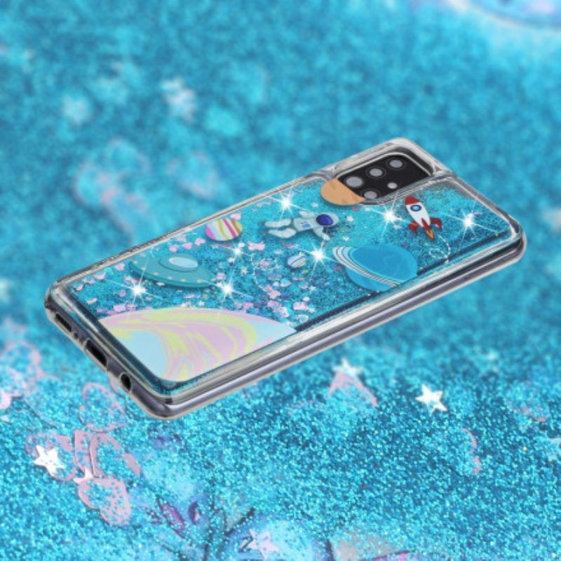 Handyhülle Für Samsung Galaxy A52 4G / A52 5G / A52s 5G Weltraum-pailletten