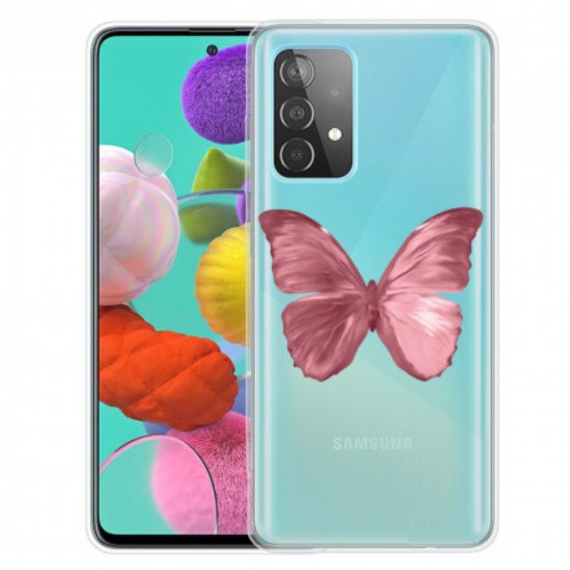Handyhülle Für Samsung Galaxy A52 4G / A52 5G / A52s 5G Wilde Schmetterlinge
