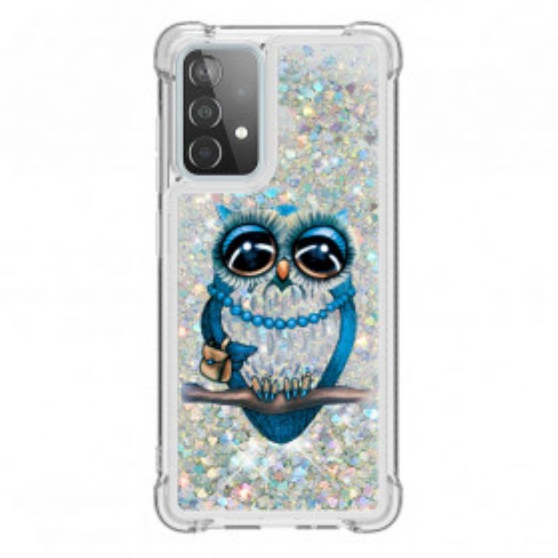 Hülle Für Samsung Galaxy A52 4G / A52 5G / A52s 5G Miss Owl Pailletten