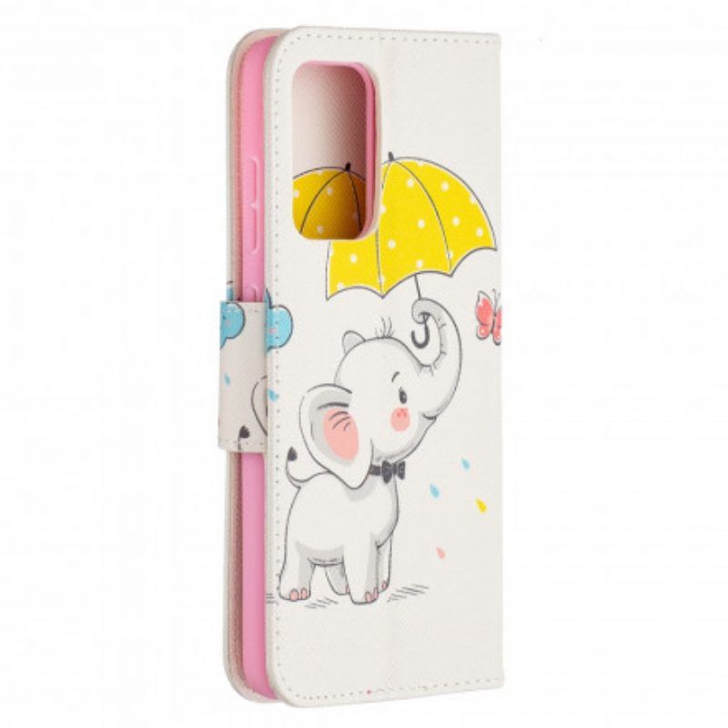 Lederhüllen Für Samsung Galaxy A52 4G / A52 5G / A52s 5G Baby Elefant
