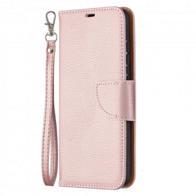 Lederhüllen Für Samsung Galaxy A52 4G / A52 5G / A52s 5G Flip Case Lychee Rabat Oblique