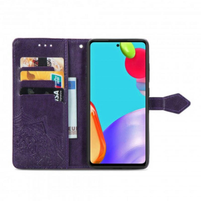 Lederhüllen Für Samsung Galaxy A52 4G / A52 5G / A52s 5G Mandala-mittelalter