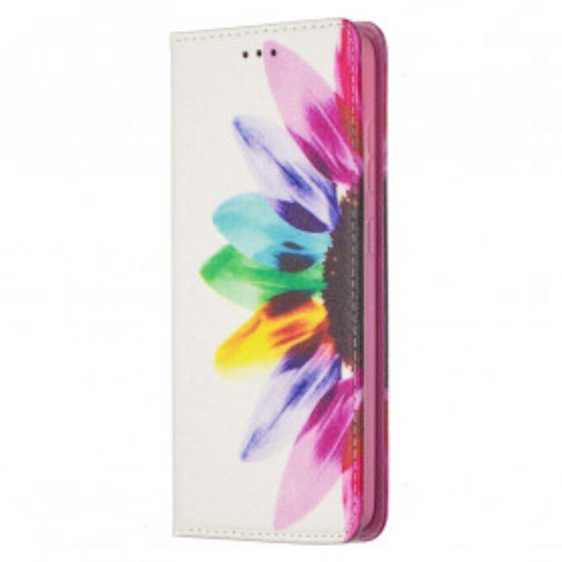 Schutzhülle Für Samsung Galaxy A52 4G / A52 5G / A52s 5G Flip Case Aquarellblume