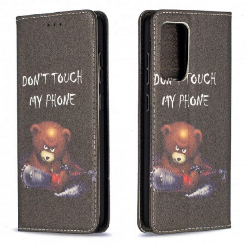 Schutzhülle Für Samsung Galaxy A52 4G / A52 5G / A52s 5G Flip Case Gefährlicher Bär