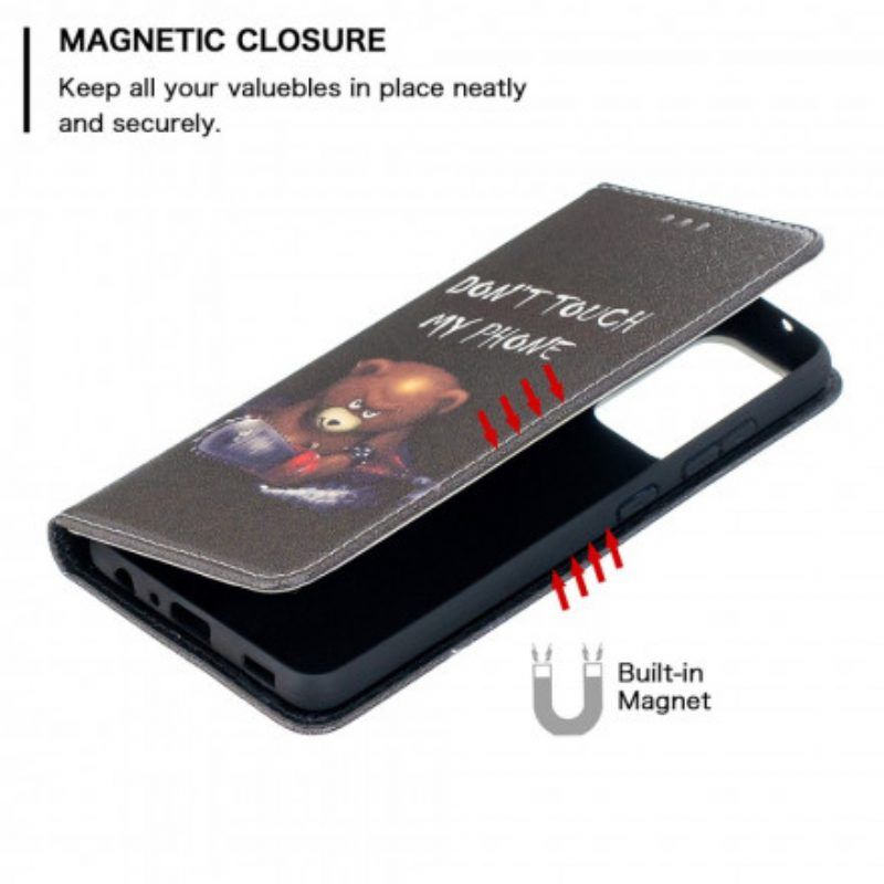 Schutzhülle Für Samsung Galaxy A52 4G / A52 5G / A52s 5G Flip Case Gefährlicher Bär