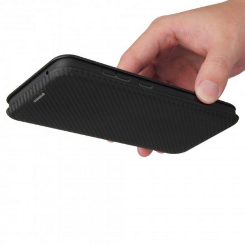 Schutzhülle Für Samsung Galaxy A52 4G / A52 5G / A52s 5G Flip Case Kohlefaser