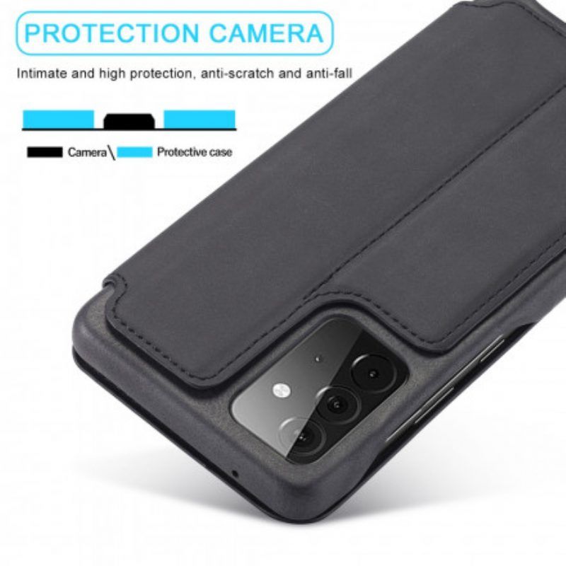 Schutzhülle Für Samsung Galaxy A52 4G / A52 5G / A52s 5G Flip Case Lc.imeeke Ledereffekt