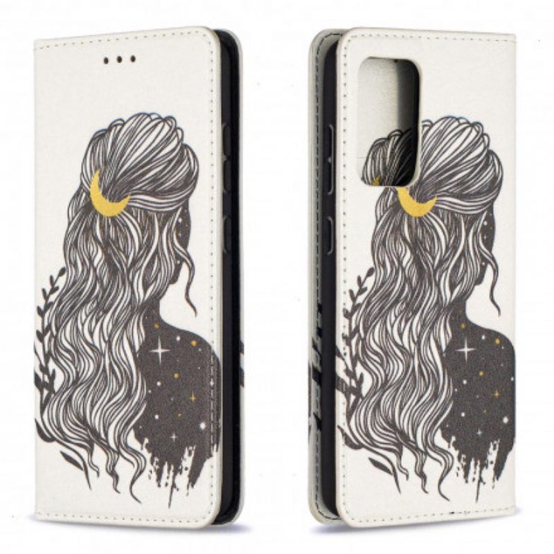Schutzhülle Für Samsung Galaxy A52 4G / A52 5G / A52s 5G Flip Case Schöne Haare