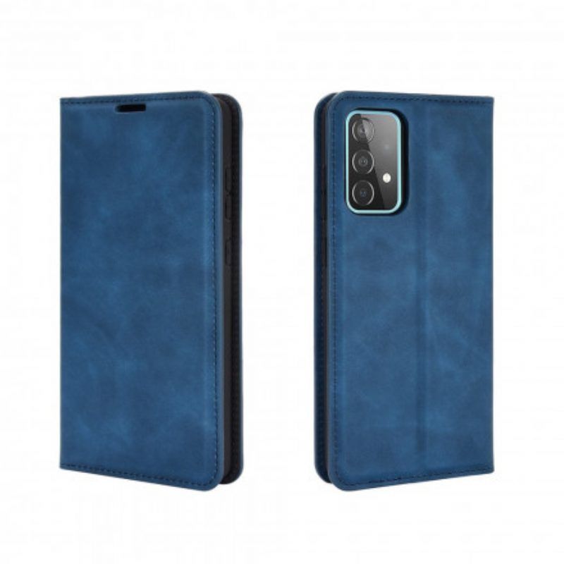 Schutzhülle Für Samsung Galaxy A52 4G / A52 5G / A52s 5G Flip Case Weicher Ledereffekt