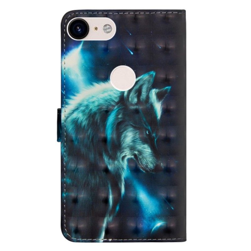 Lederhüllen Google Pixel 3 XL Majestätischer Wolf