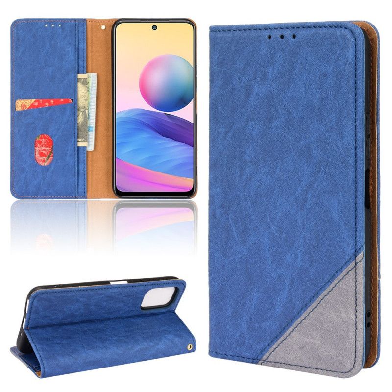 Flip Case Für Xiaomi Redmi 10 Farbiges Dreieck