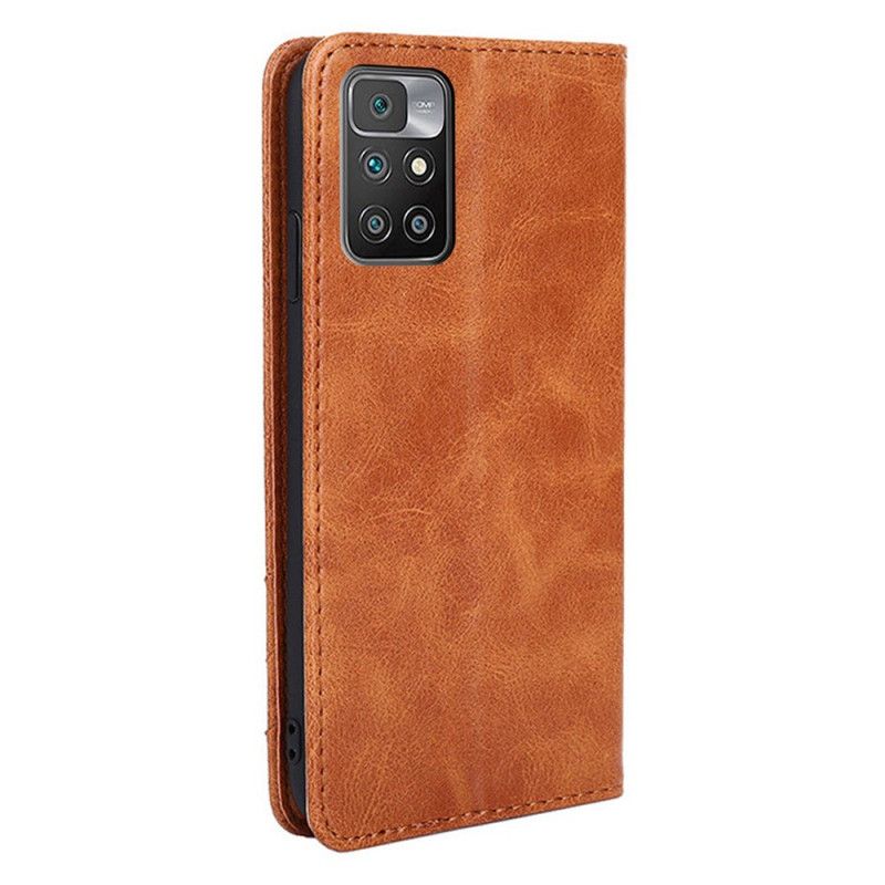 Flip Case Für Xiaomi Redmi 10 Stil Lederniete