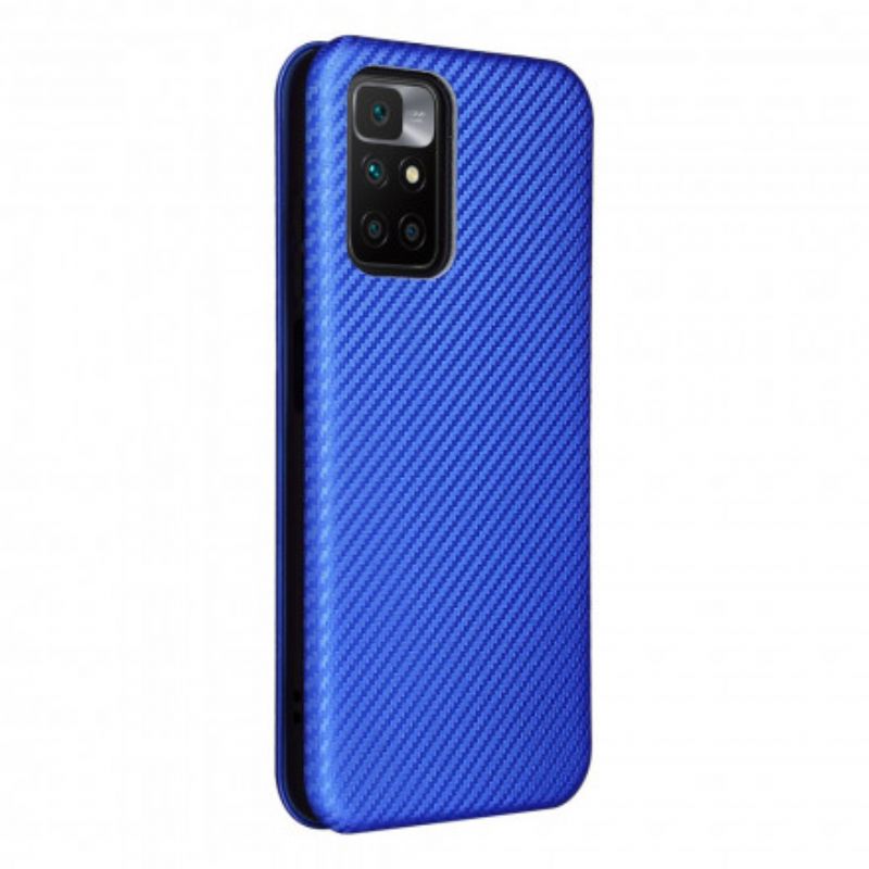 Flip Case Xiaomi Redmi 10 Farbiges Carbon-silikon
