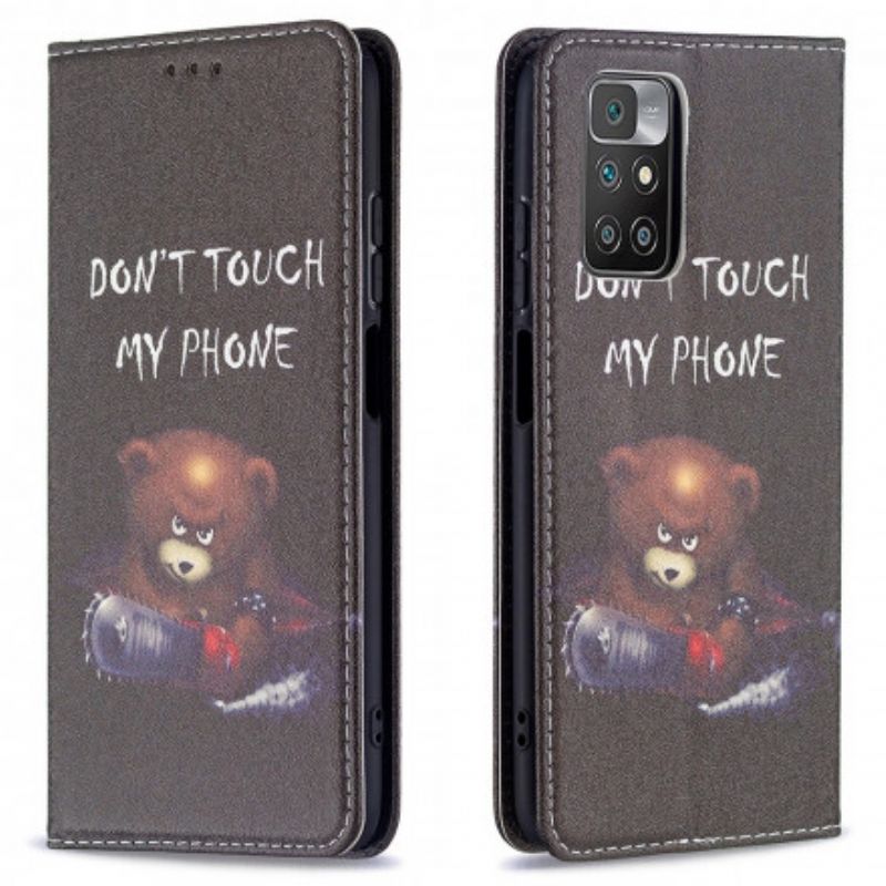 Flip Case Xiaomi Redmi 10 Gefährlicher Bär