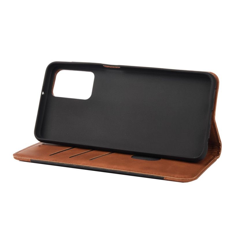 Flip Case Xiaomi Redmi 10 Handyhülle Bicolor Business Lederoptik