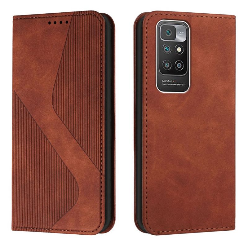 Flip Case Xiaomi Redmi 10 Handyhülle Style Leder S-design