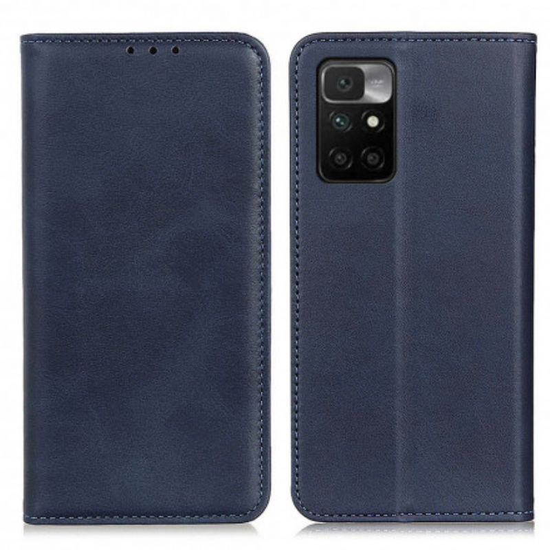 Flip Case Xiaomi Redmi 10 Spaltleder