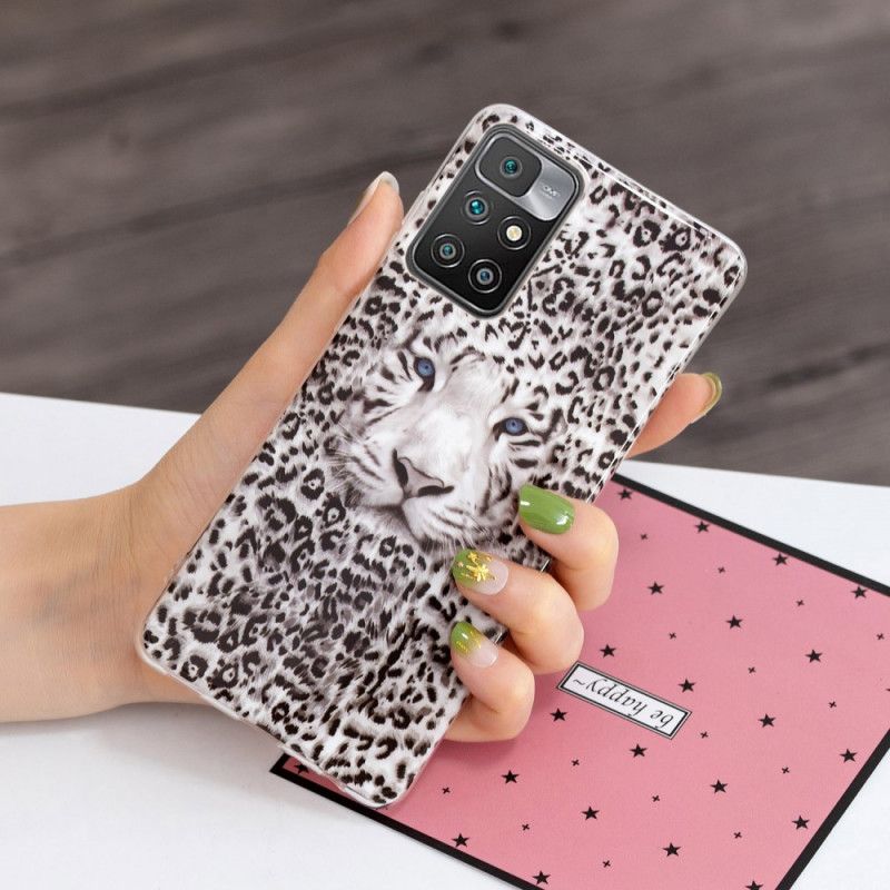 Hülle Für Xiaomi Redmi 10 Fluoreszierender Leopard