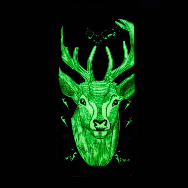 Hülle Für Xiaomi Redmi 10 Majestätischer Fluoreszierender Hirsch