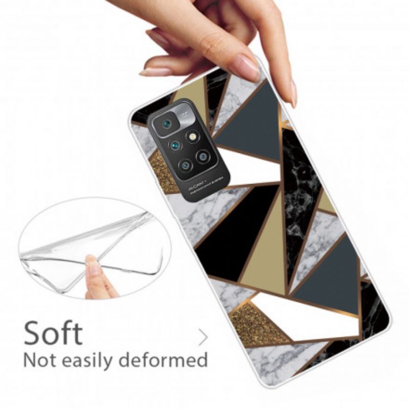 Hülle Für Xiaomi Redmi 10 Marmorgeometrie
