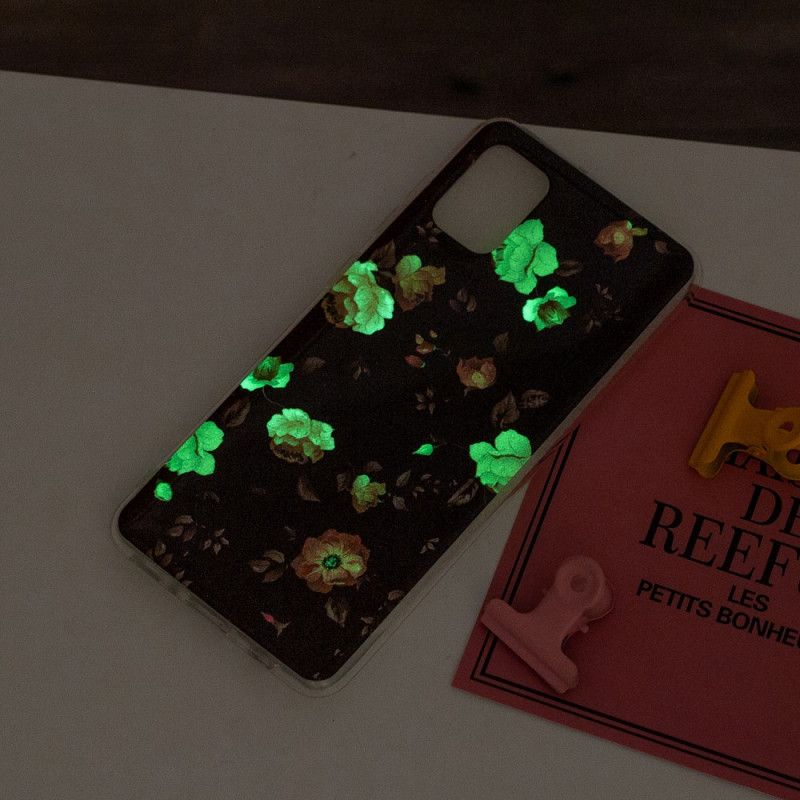 Hülle Xiaomi Redmi 10 Fluoreszierende Blumenmuster