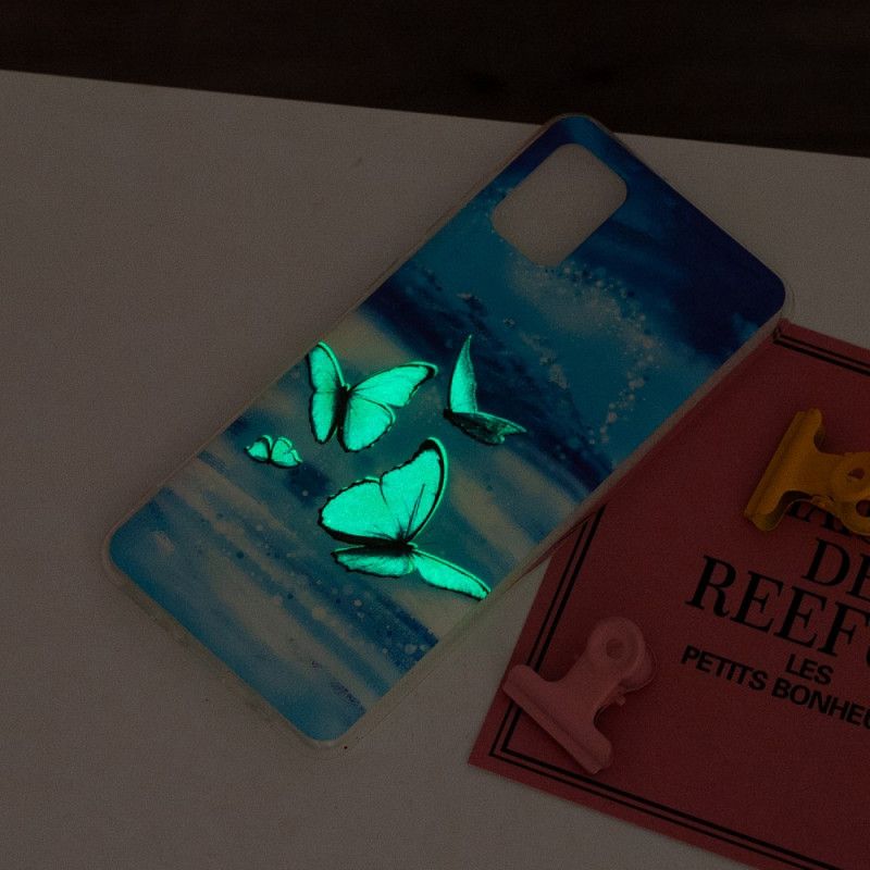 Hülle Xiaomi Redmi 10 Fluoreszierende Schmetterlinge